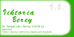 viktoria berey business card