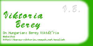 viktoria berey business card